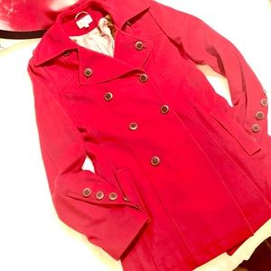 Red Pea Coat